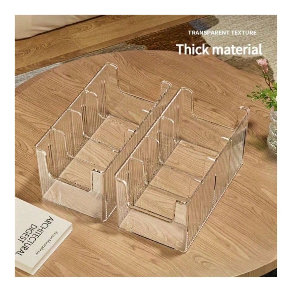 1pc Large 4-Compartment Transp - Face Mask Storage Box recension och pris