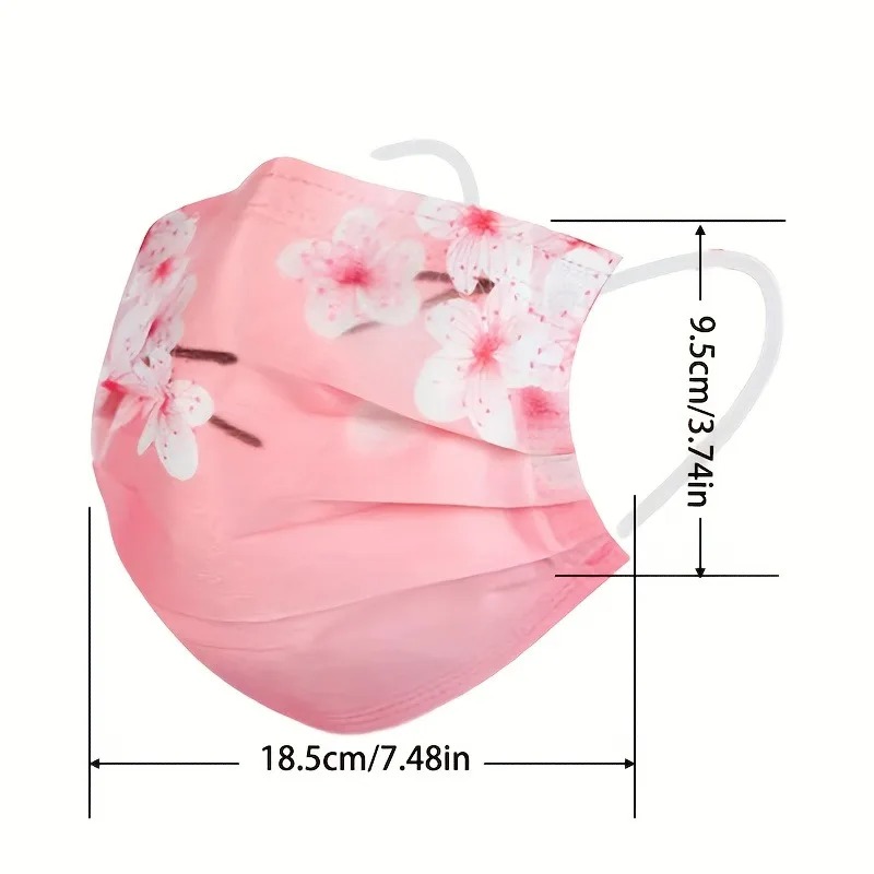 10pcs Floral Star Print Face M - Cloth Face Mask Washable recension och pris