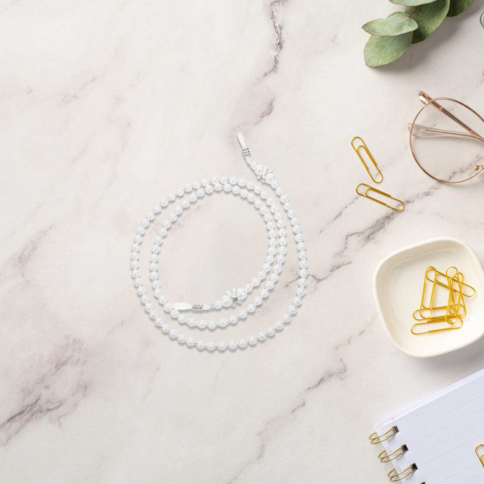 Pearl Eyeglass Chain Beaded An - Mask Chain Holder recension och pris